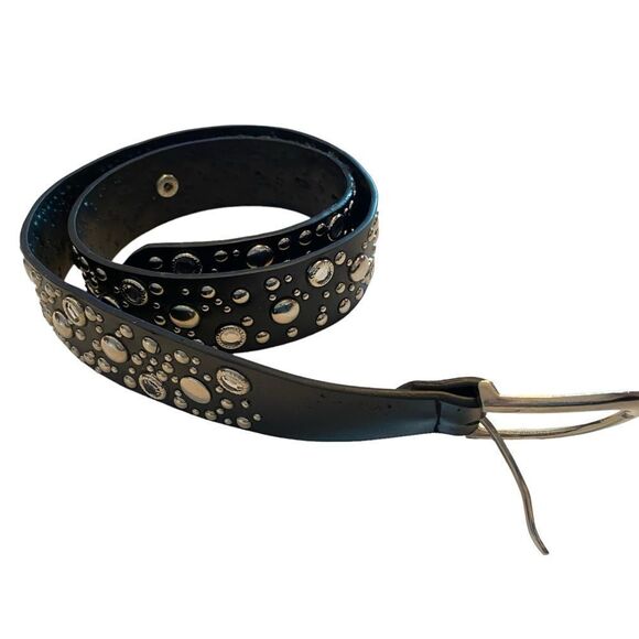 Accessories - Black Studded Belt
